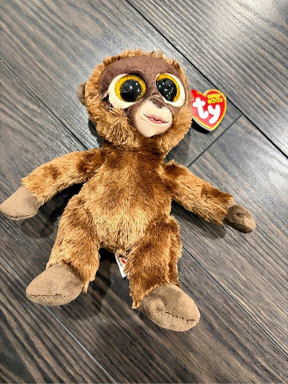 Ty Chessie the Monkey Beanie Boo Plush Brown & Tan NWT
